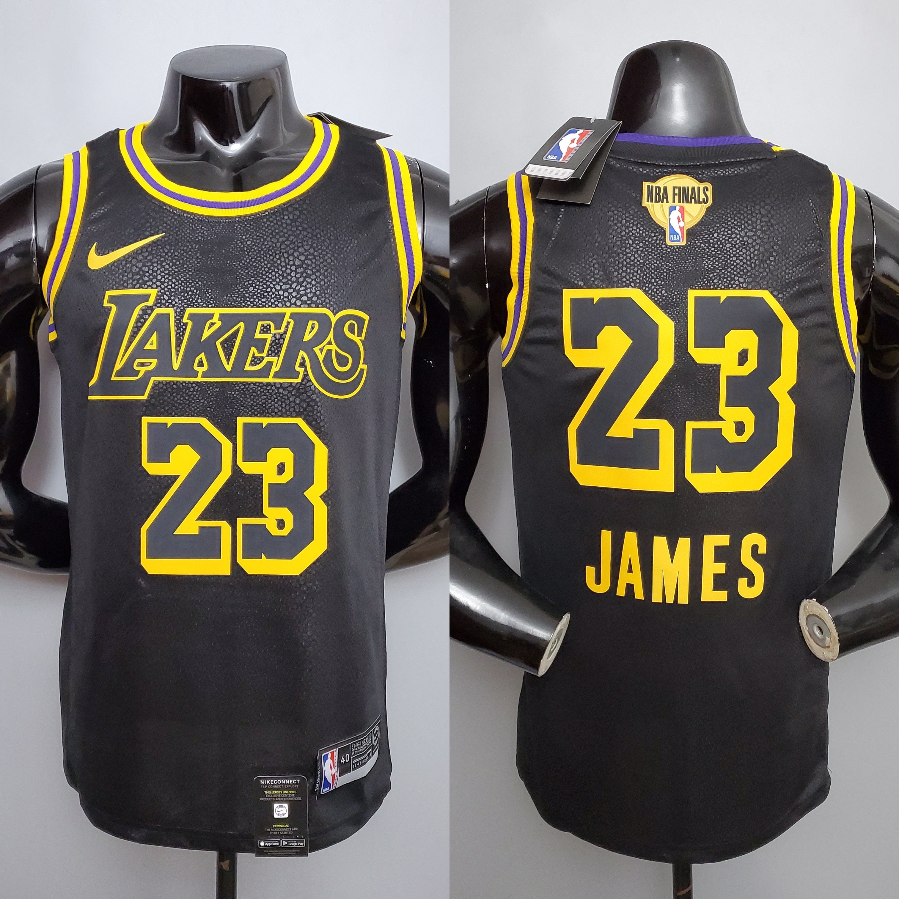Regata NBA Los Angeles Lakers Black (Escolha seu Jogador)