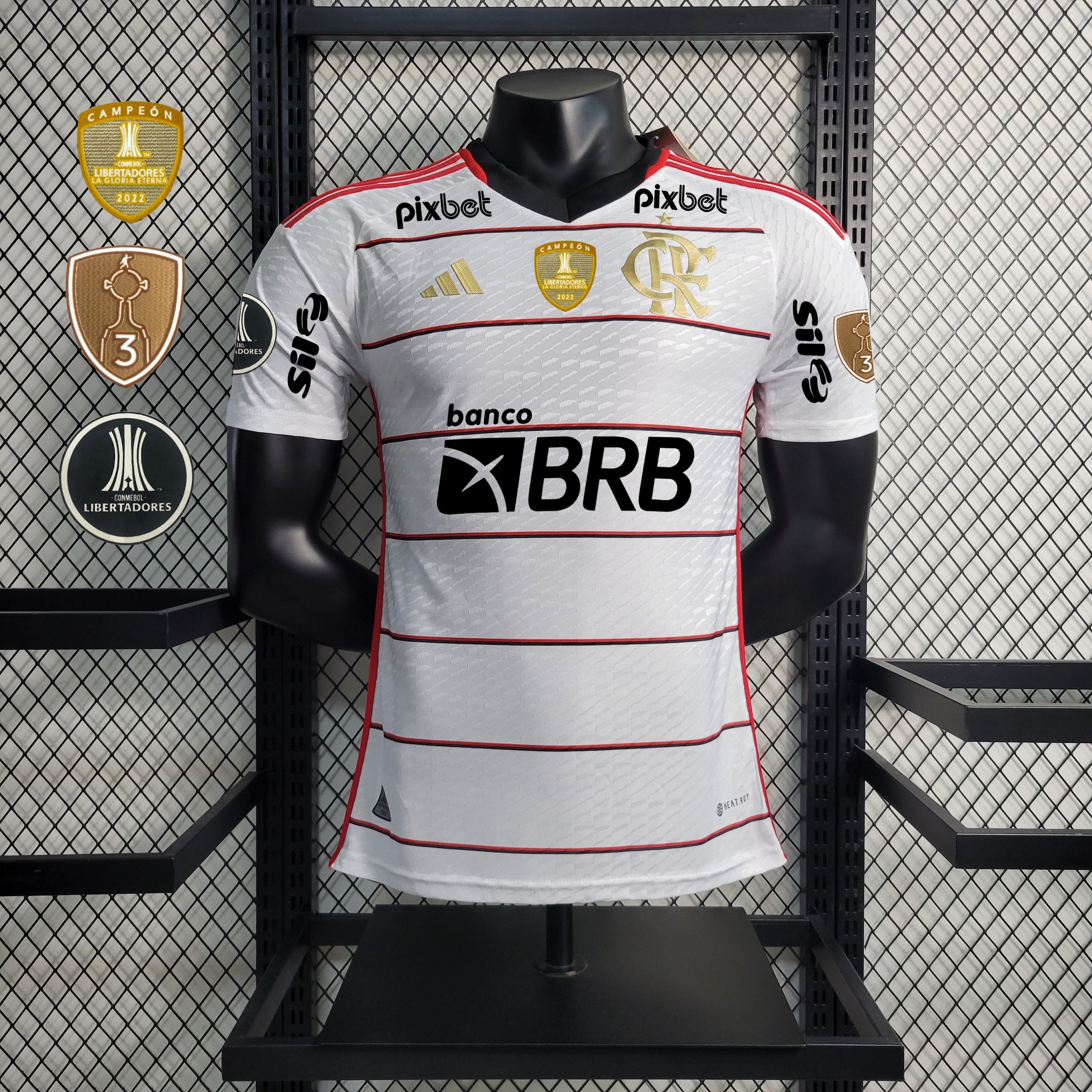 Camisa Jogador Flamengo 2023/24 Away + Patrocinadores