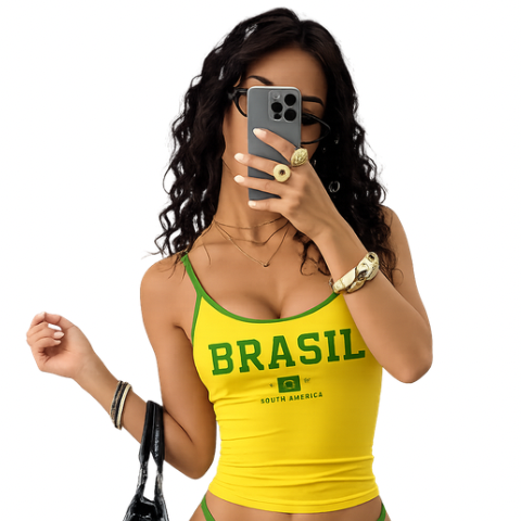 Cropped Feminino Seleção Brasil