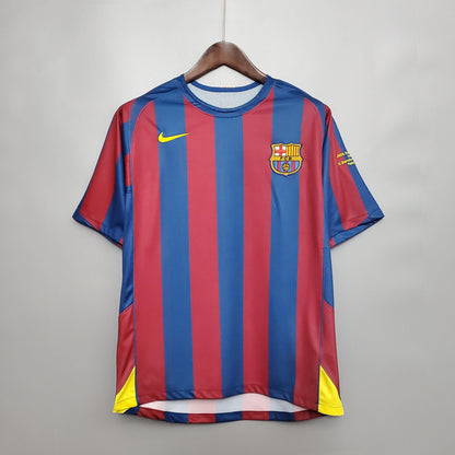 Camisa Retrô FC Barcelona 2006/06 Home Champions League Edition