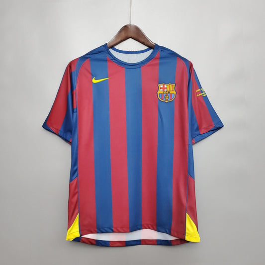 Camisa Retrô FC Barcelona 2006/06 Home Champions League Edition
