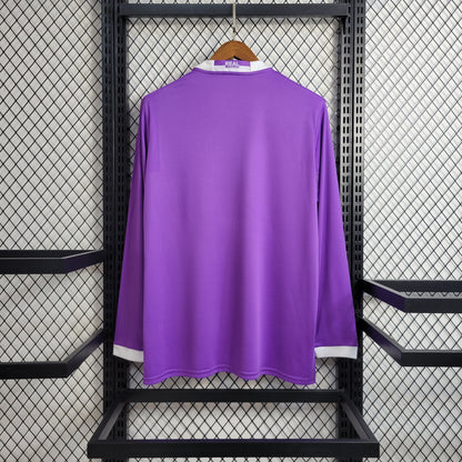 Camisa Retrô Real Madrid 2017/18 Away Manga Longa