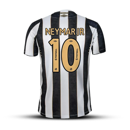 Camisa Santos FC Away 24/25 + #Neymar Jr 10 - Versão Torcedor Masculina LISTRADA