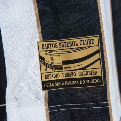 Camisa Santos FC Away 24/25 + #Neymar Jr 10 - Versão Torcedor Masculina LISTRADA