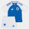 Kit Cruzeiro Infantil 25/26 Adidas - Azul+Branco