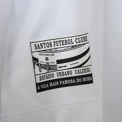 Camisa Santos FC Away 24/25 + #Neymar Jr 10 - Versão Torcedor Masculina Branca
