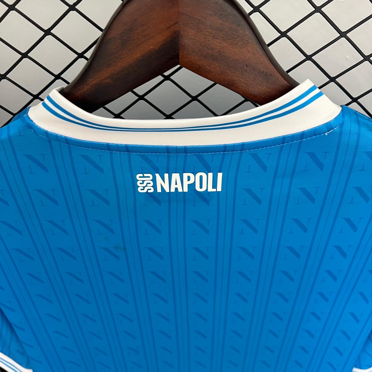 Camisa Napoli Home 25/26 - EA7 Torcedor Masculina