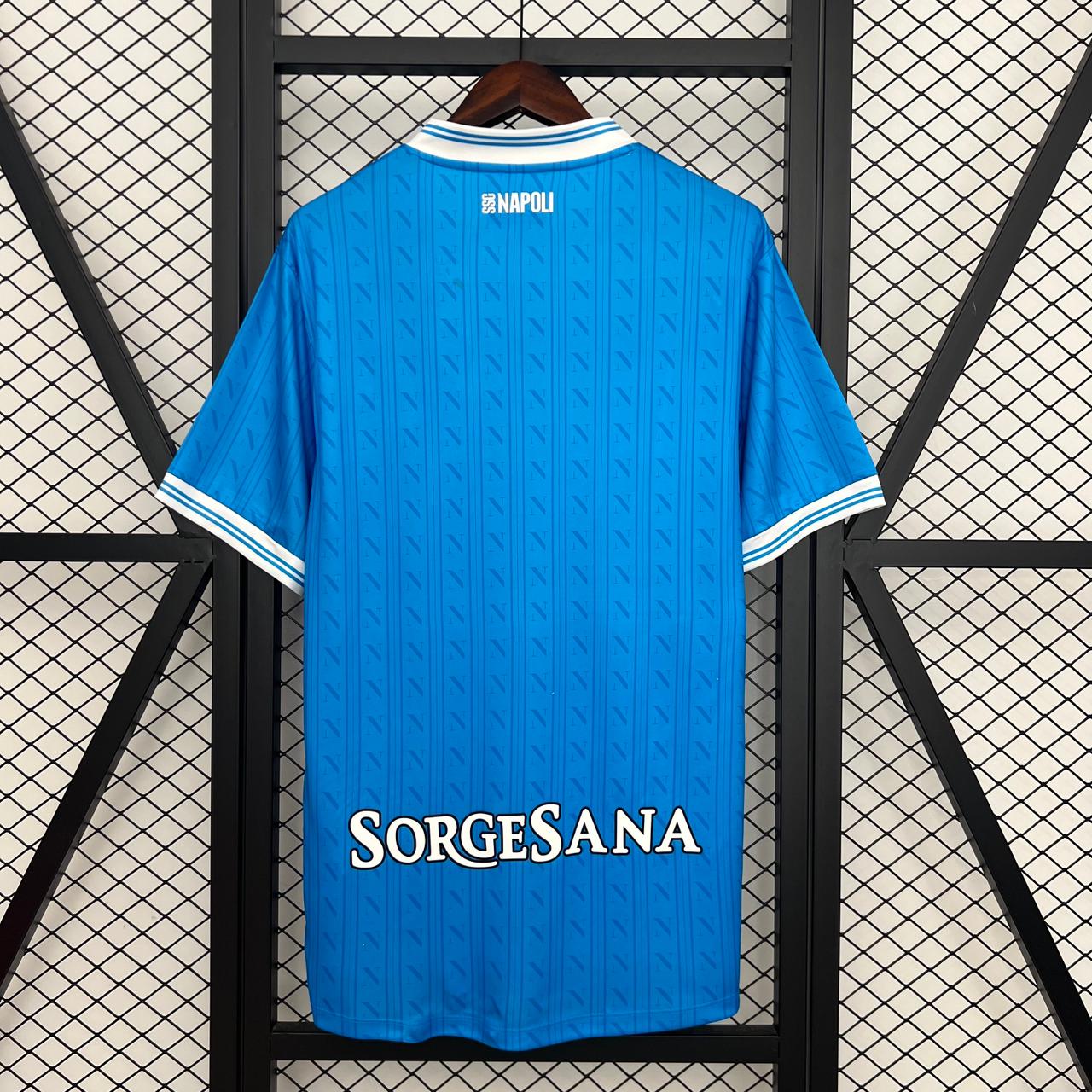 Camisa Napoli Home 25/26 - EA7 Torcedor Masculina
