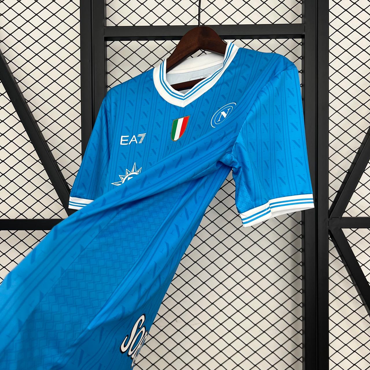 Camisa Napoli Home 25/26 - EA7 Torcedor Masculina
