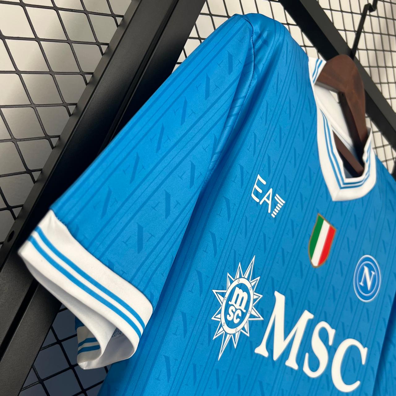 Camisa Napoli Home 25/26 - EA7 Torcedor Masculina