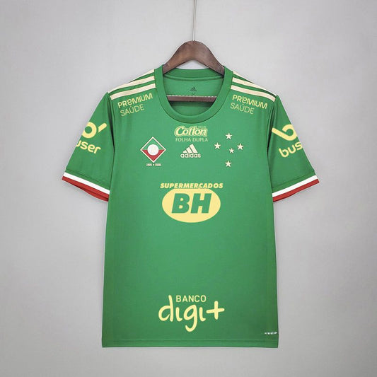 Camisa Retro 21/22 Cruzeiro Com todos Patrocinios away VERDE