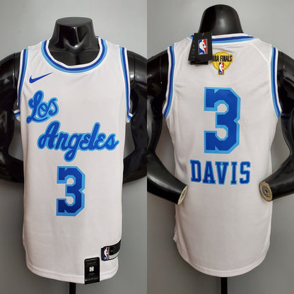 Regata NBA Los Angeles Lakers Retrô Branca (Escolha seu Jogador)
