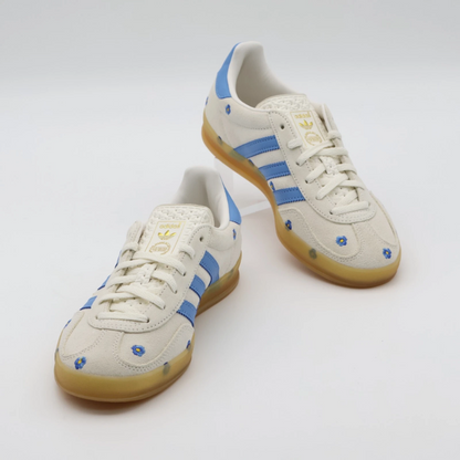 Gazelle beige ligh blue floral